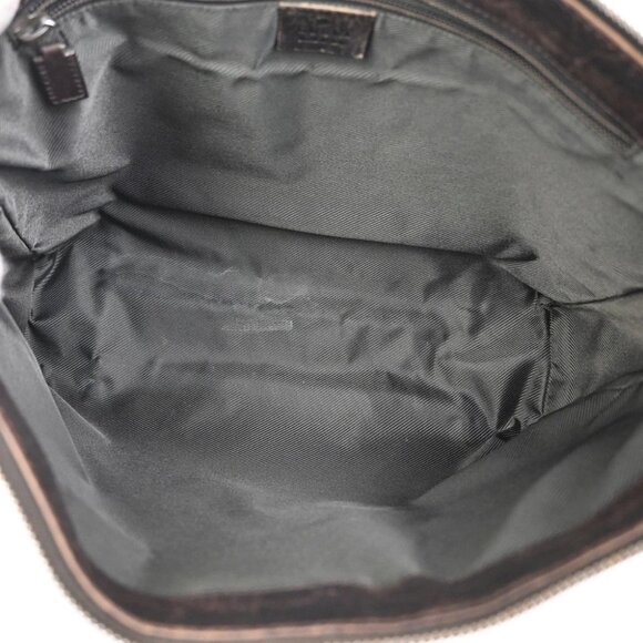 GUCCI GG Pattern Shoulder Bag GG Supreme Leather Brown SHW 04KB623 - Picture 12 of 16